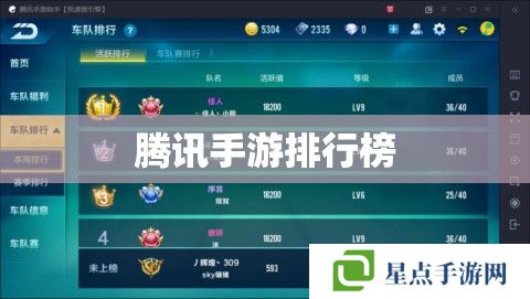 騰訊手游排行榜 騰訊手游排行榜